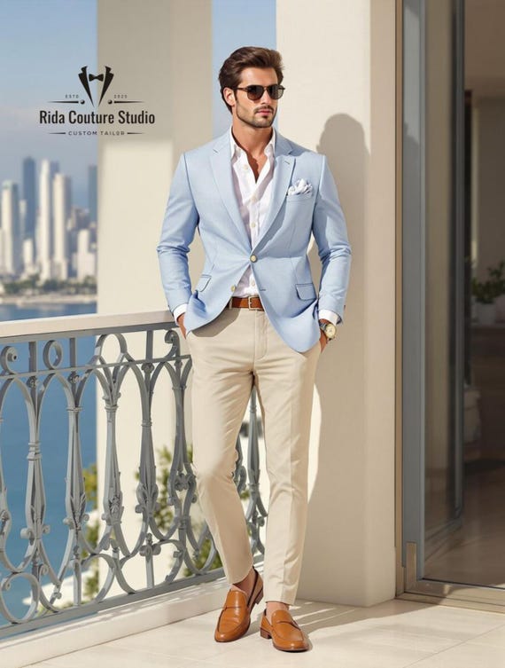 light blue dress pants outfit men Light Blue Dress Pants Outfit Ideas for Men