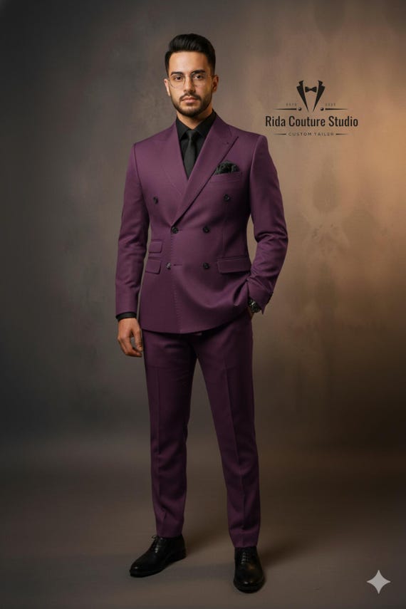 purple dress shirt black suit Boys Vest Pants Pinstriped 5 Piece Set With Shirt And Tie