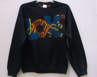 Sweater, Unisex  Sweater, Wax Print and Kente Sweater, Unisex sweatshirt, LOVE Sweatshirt