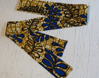 African Print Sash, Wax Print Sash, African print tie/belt