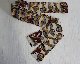 African Print Sash, Wax Print Sash, African print Tie/belt