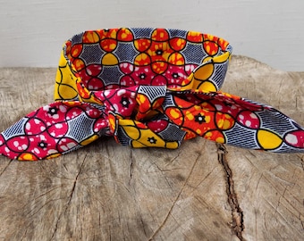 Wax Pint Hairband, Reversible headband, African Print headband, Hairband, Scarf, Hair accessory, Ankara hairband