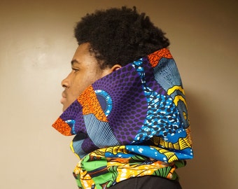 Infinity Scarf, African Print Scarf, Ankara Scarf, Scarves, African Wax Print scarf, Accessories, Women's Scarf, Men's Scarf, Wax Print