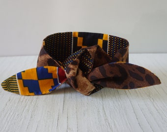 Reversible headband, African Print headband, Unisex Headband, Unisex Scarf, Hair accessory, Ankara hairband