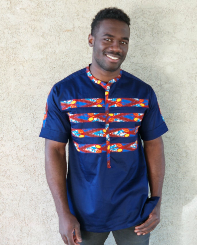 African design shirt Dress Shirt African Print shirt | Etsy