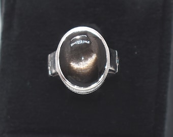 Rainbow Lattice Sunstone Ring 92.5 Sterling Silver Sunstone Crystal Vintage Fine Jewelry Gemstone Ring Birthstone Ring