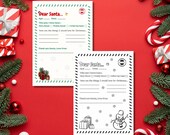 Letter to Santa Printable | Kids Christmas Colouring Page (PDF)