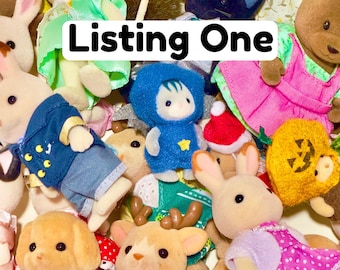 Calico critters figures | choose your own | vintage sylvanian families | replacement dolls | Listing One