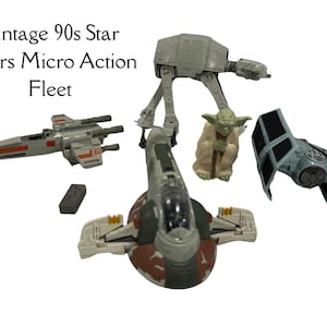 Vintage 90s star wars micro machines – action fleet toys, collectibles