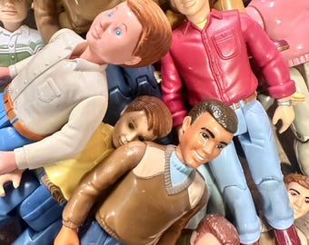 Vtg Fisherprice Loving Family, Playskool, Little Tikes Dads Grandpas and Teens 90s