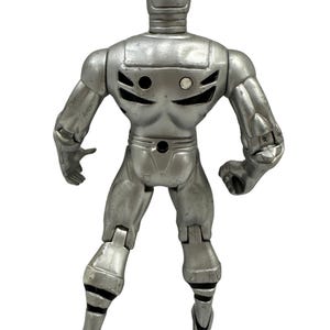 1995 vintage marvel silver centurion iron man action figure image 2