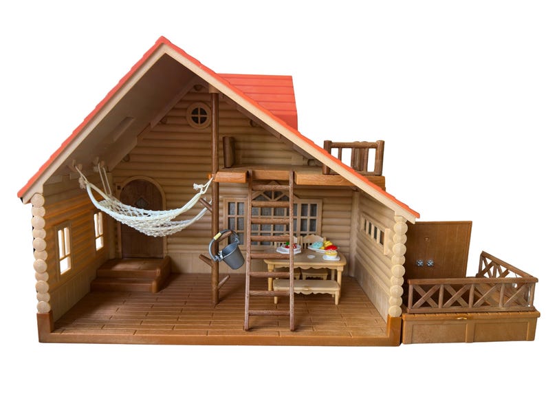 Sylvanian Families Log Cabin House-speelset Calico Critters Cottage + accessoires afbeelding 2