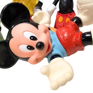 Vintage Mickey Mouse Figure Lot Disney Collectibles Coin Banks Bath Toy PVC Figures Mixed Mickey Mouse Collection image 5