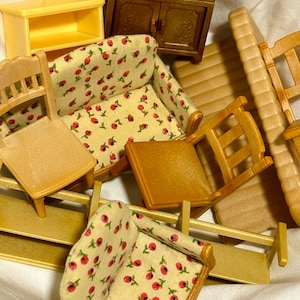 Vintage calico critters furniture – 1990s sylvanian families accessories - you choose!