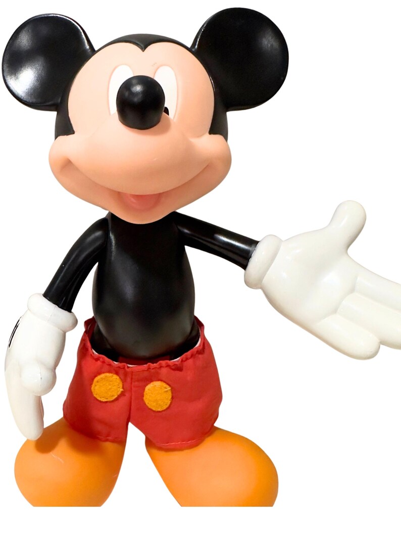 Vintage Mickey Mouse Figure Lot Disney Collectibles Coin Banks Bath Toy PVC Figures Mixed Mickey Mouse Collection image 4