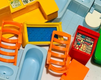 Vintage fisher-price dollhouse furniture | 1970s-80s replacement parts