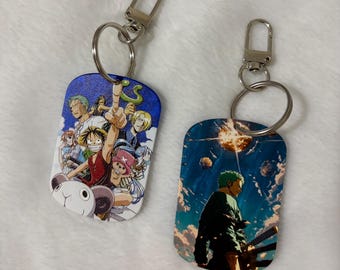 Mini porte-clés une pièce, breloques pour sac, pirates, Zoro