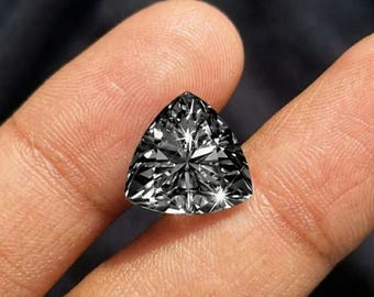 2 CT Fancy Black Farbe Trillian Schnitt VVS1 Lose Labor gewachsen Moissanite Diamant ( 8 x 8 MM) Edelstein für Schmuck
