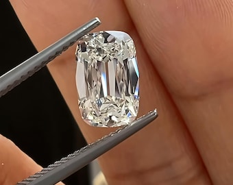 2.60 CT Längliche Kissenschliff D Farbe VVS1 Lab Grown Moissanite Diamant, 7 x 10 mm Edelstein für Schmuck