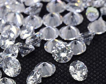 3 mm D-Grade-Rundschliff VVS1 Klarheit Labor gewachsen Moissanite Diamant Nahkampf Größe Edelstein für die Schmuckherstellung