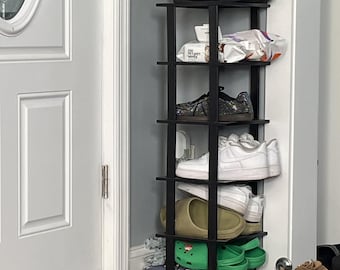 Bamboo Shoe Rack Organizer | Hallway Shoe Storage | Wooden Shoe Storage | Corner Shoe Shelf | Entrance Shoe Shelf | Closet Shoe Shelf