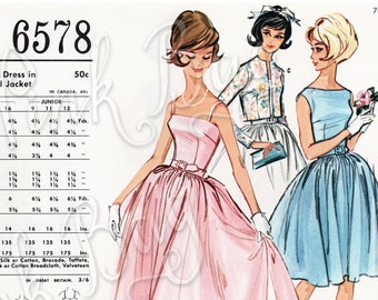 Ephemera – ilustracje modowe w stylu vintage: koperty na wykroje krawieckie (zestaw cyfrowy)