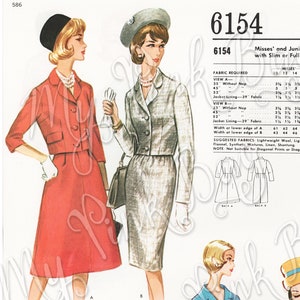 VINTAGE FASHION Umschläge Modeillustration, Muster Umschläge, Nähen, Journaling, ATC Karten, Printables, digitale Kits, alte Schnittmuster