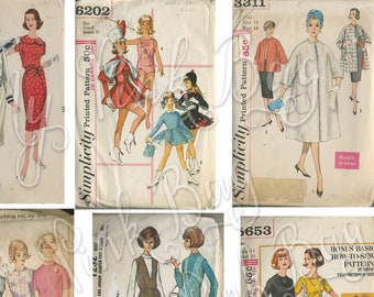 Ephemera z ilustracjami mody vintage: Koperty z wzorami (do pobrania w formacie PDF)