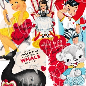Vintage Valentine Clip Art: 1920s-50s Scrapbook Embellishments (PDF)