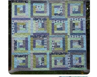 Rock Around the Clock Quilt Pattern 58" x 58"-- fat quarter friendly!