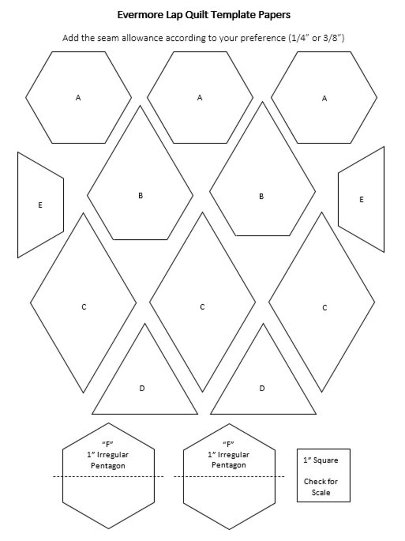 EvermoreAn English paper piecing pattern image 4