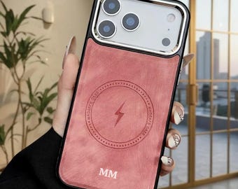 Funda personalizada para iPhone / Funda MagSafe de piel vegana