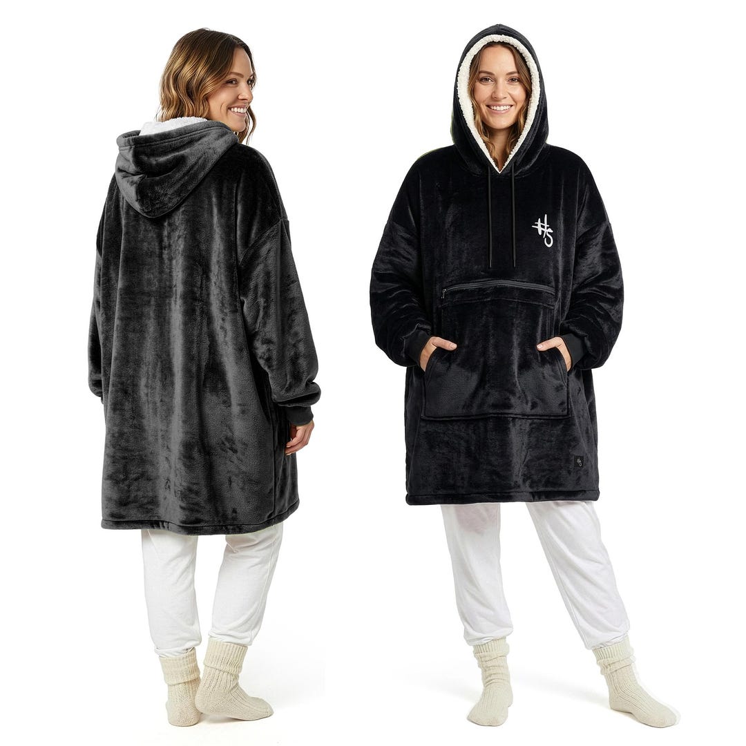 Kushii Oversized Blanket Hoodie – Smell Proof Zipper Pocket, Cozy
