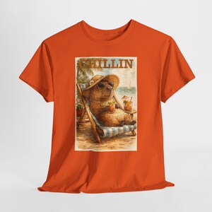 Capybara Shirt Retro Summer Tee Beach graphic T-shirt Animal lover Capybara Birthday Gift image 9