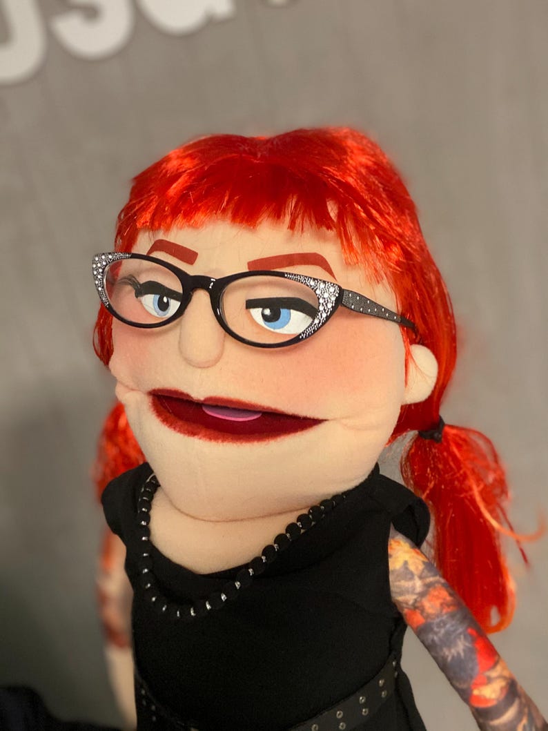 Spectacles Puppet Custom Puppet to Puppet Style Muppet | Personalized Lookalike Portrait ...