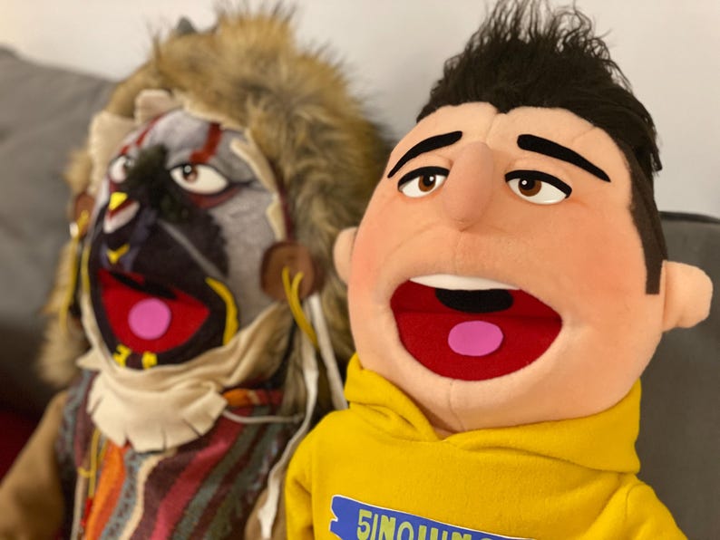 Custom Puppet-style Muppet | Personalized Lookalike Portrait | Handmade ...