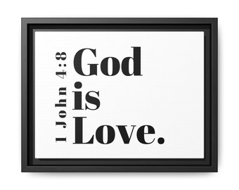 God is Love scripture wall art Canvas