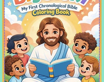 La Gran Historia: Mi Primer Libro Cronológico para Colorear la Biblia para Niños / Historias Bíblicas Cristianas / Libro de Actividades sobre las Escrituras de Jesús para Niños de 4 a 8 años