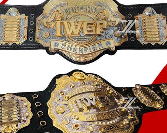 IWGP V3 V4 V5 World Heavyweight Wrestling Championship-riem - 24 kt gouden 4-laagse editie - premium NJPW-replica voor professionele worstelfans