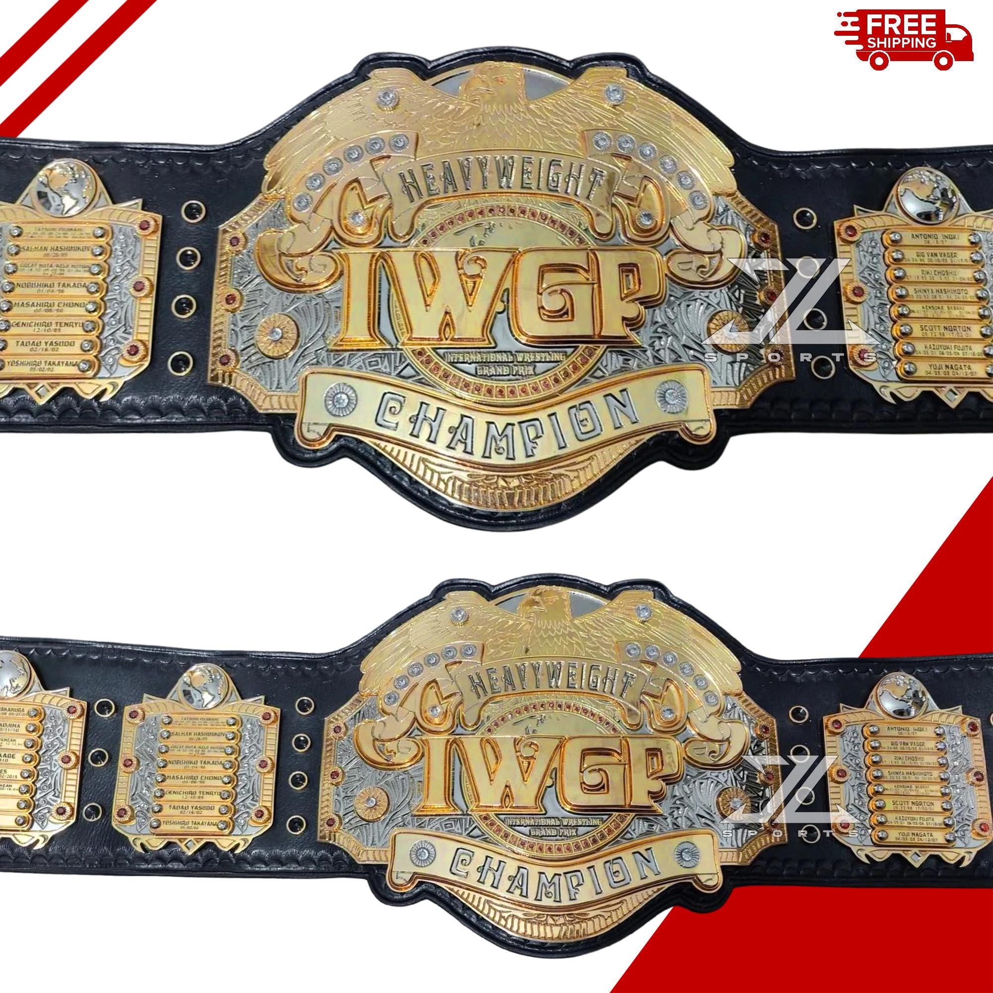 IWGP V3 World Heavyweight Wrestling Championship Belt – Dual