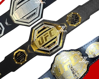 UFC BMF MMA Cup Gürtel - Ultimativer Kampftitelgürtel, zweilagig, Replikat für Erwachsene, Premium-Sammleredition für Kämpfer