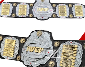 IWGP Jr World Heavyweight Wrestling Championship Belt - Adult Size Stacked Plates Edition - Premium NJPW Replica Pro Wrestling Collectors