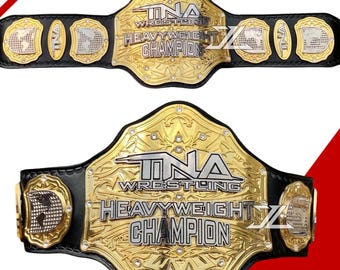 NIEUW TNA World Heavyweight Wrestling Championship-riem – replica volwassen grootte, dubbellaags
