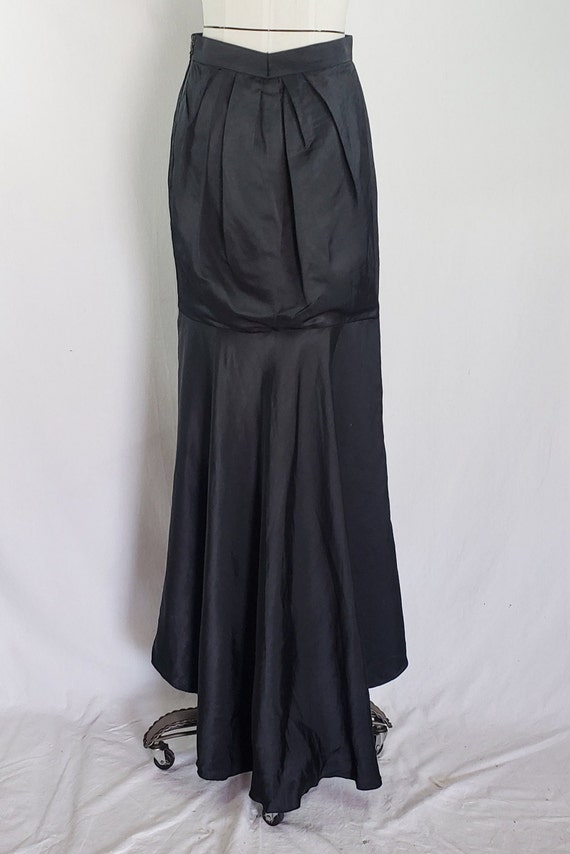 Lanvin Maxi Evening Train Black Skirt  sz 40/8  Ru