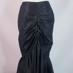 Vintage NORMA KAMALI 80s Memaid Fishtail Black Skirt Avant - Etsy