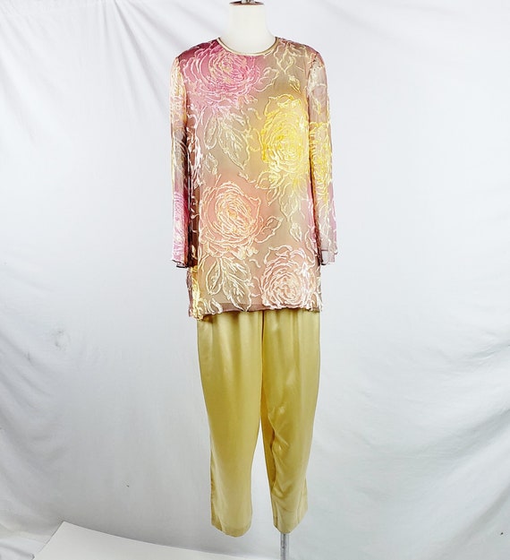 Tunic and Pants Set HOLLY HARP Evening Wear Size