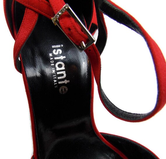 GIANNI VERSACE ISTANTE Line  Red Stilleto Ankle W… - image 4