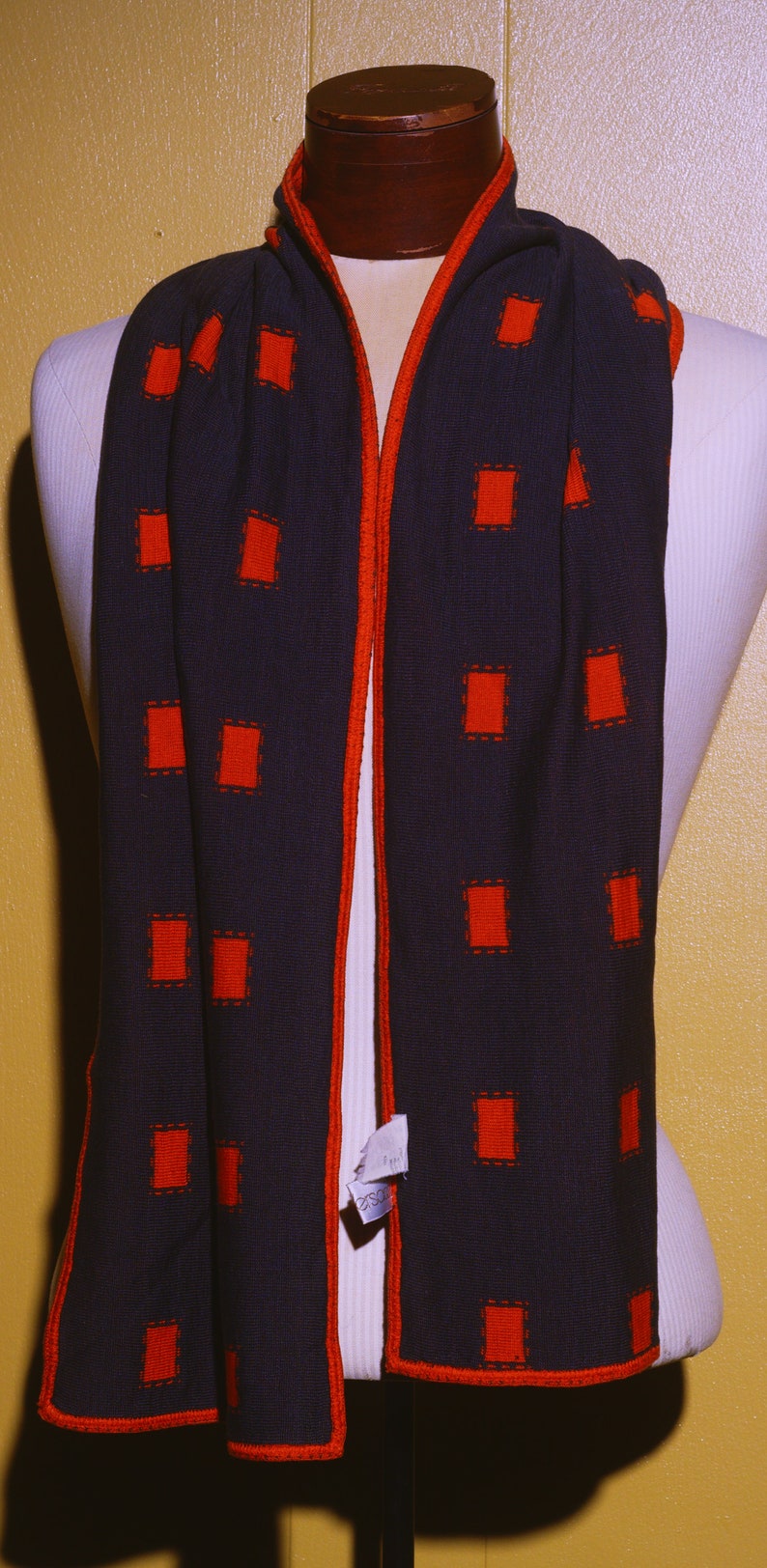 Vintage Versace Men's Scarf Cotton 1980's 57x10 imagem 5