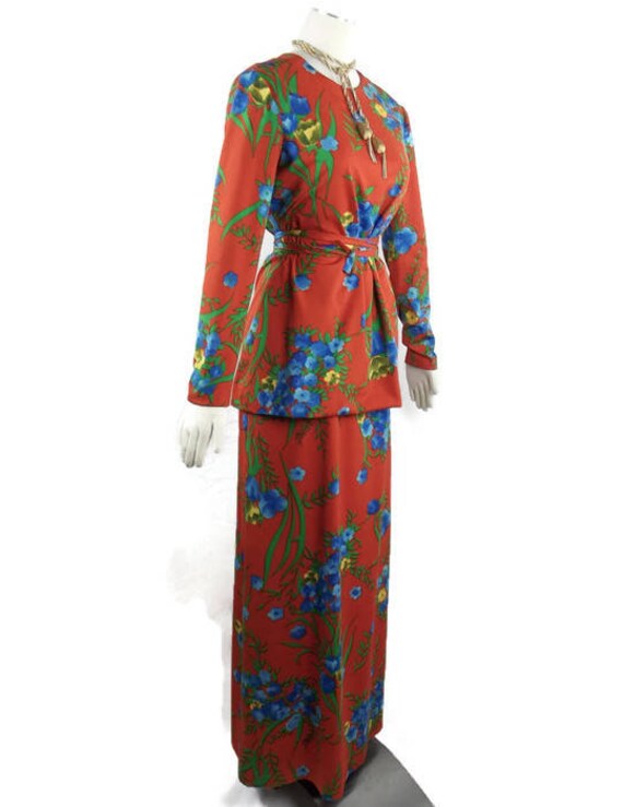 ADELE SIMPSON FLORAL Gown  Dress Spring Colorful … - image 2