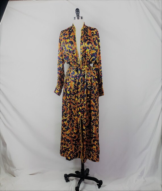 Vintage Mary McFadden Scroll Scarf Design Maxi Hou